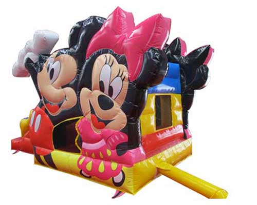 Inflatable combo bounce house