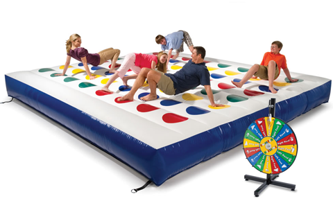 giant inflatable twister game