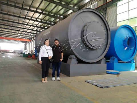 waste tyre recycling pyrolysis plant