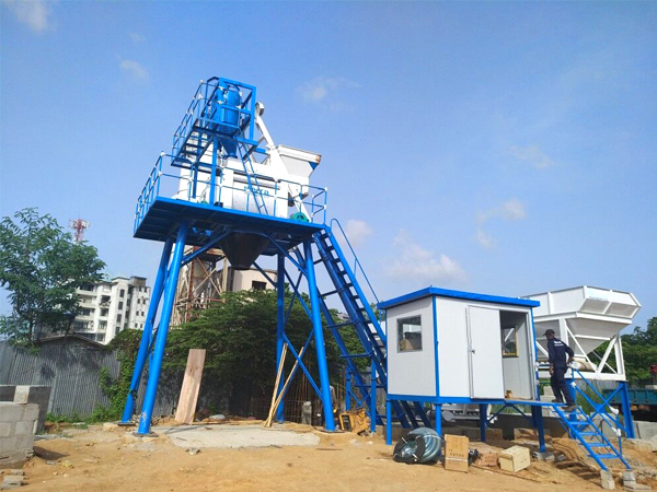 HZS50 ready mix concrete plant for sale