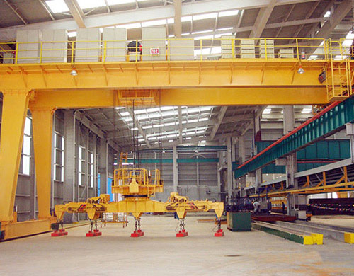 Double Girder Semi Gantry Crane For Workshop