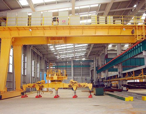 Double Girder Semi Gantry Crane For Workshop