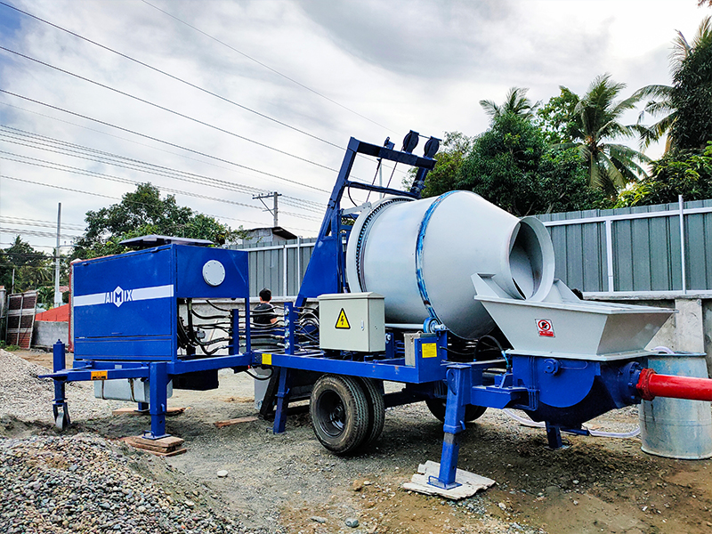 Concrete Mixer With Pump