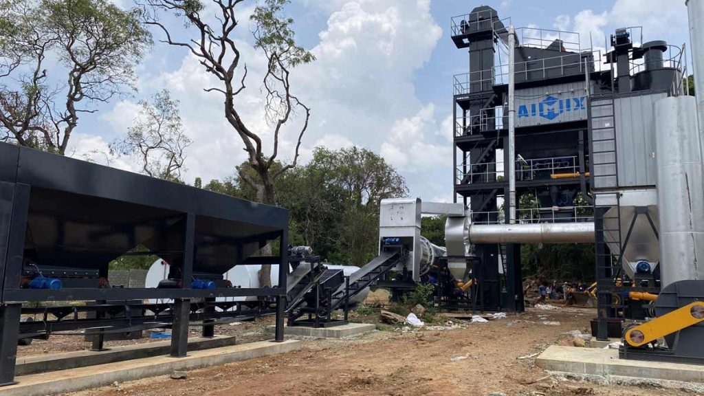 Асфальтобетонный завод в Шри-Ланке