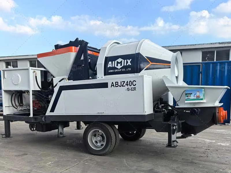 Concrete Pump with Mixer Machine