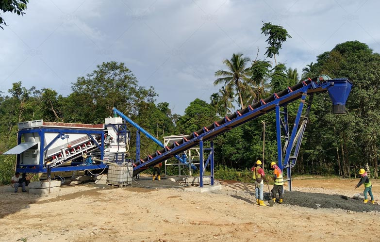 Competitively Priced Compact Mobile Concrete Plant