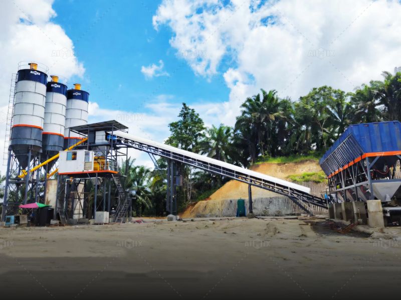 ready mix concrete mixing plant